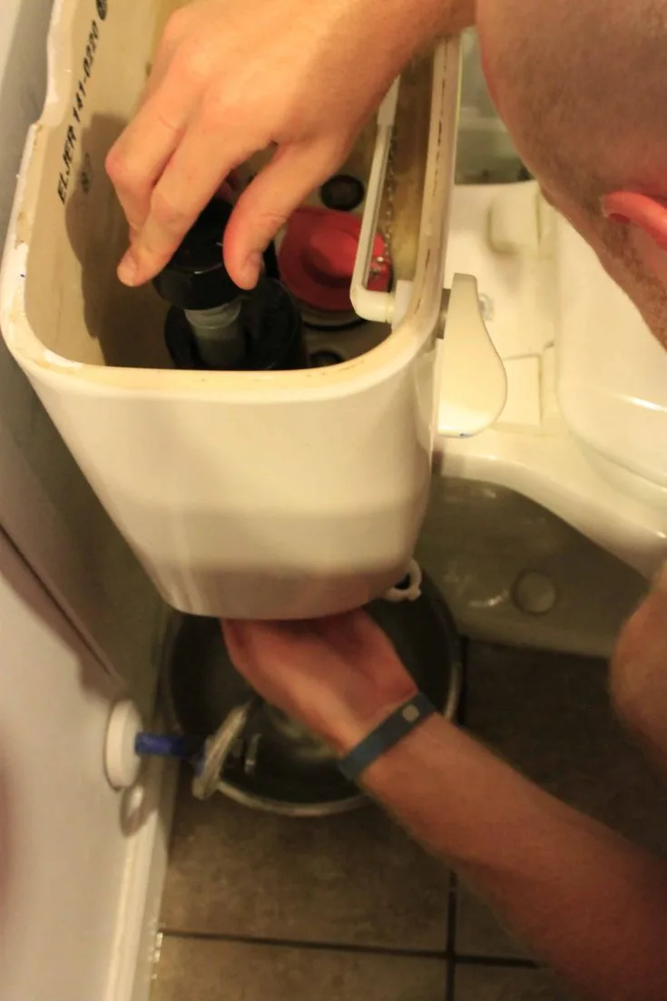 Replacing the toilet pump - Charleston Crafted