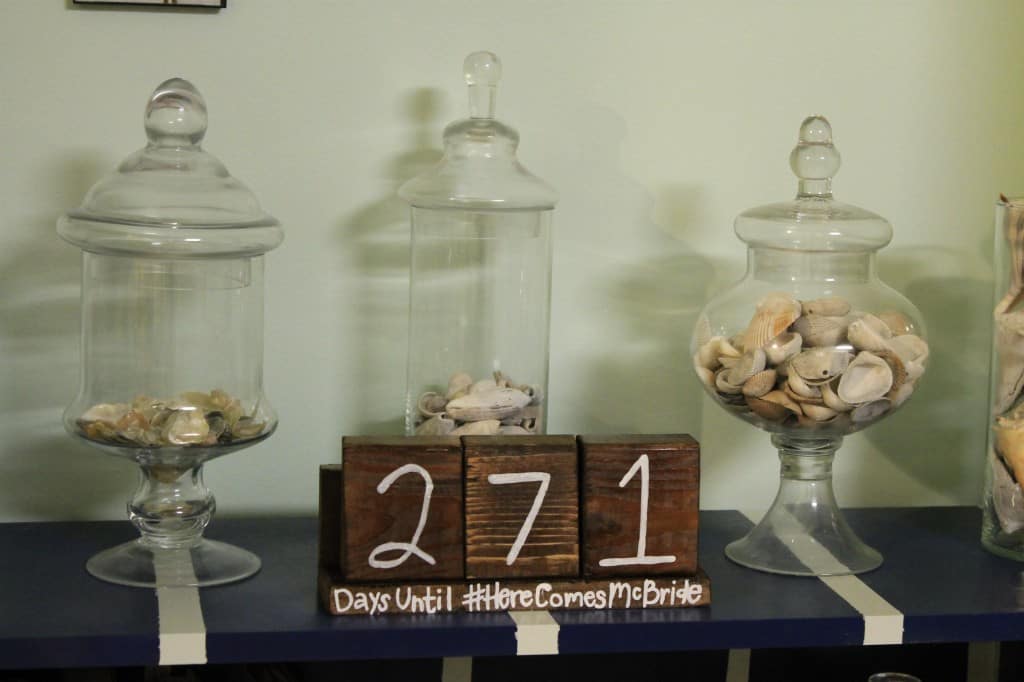 Wedding Countdown Blocks - Charleston Crafted