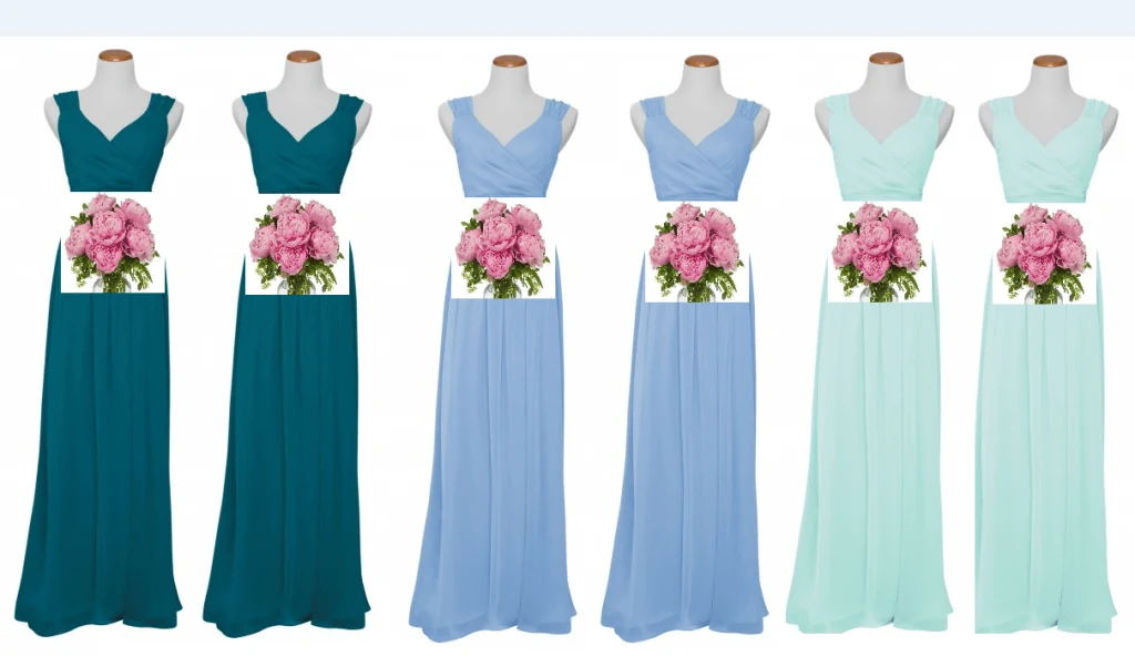 Ombre Bridesmaids Dresses - Charleston Crafted