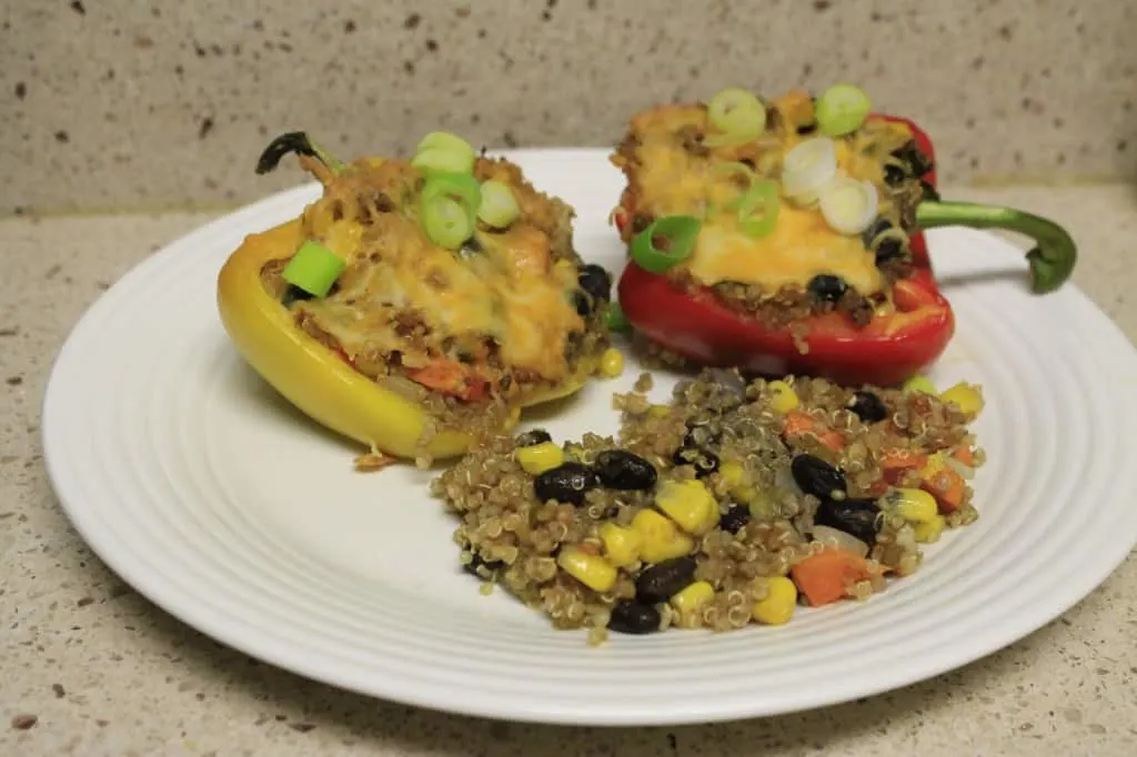 Southwestern Quinoa Stuffed Bell Peppers - Charleston Crafted