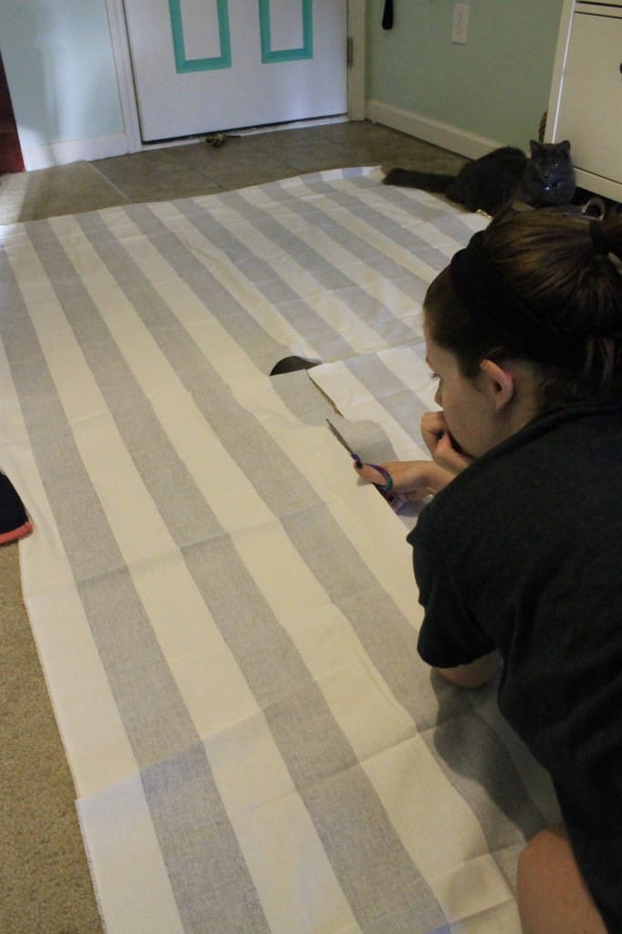 DIY Striped Table Runner - Charleston Crafted