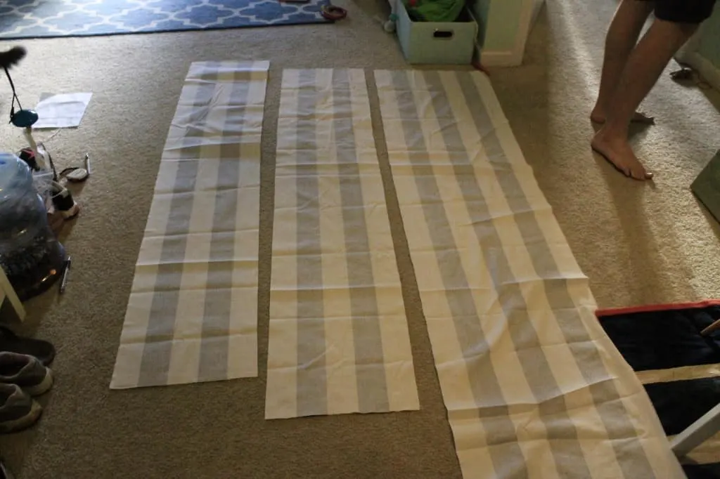 DIY Striped Table Runner - Charleston Crafted