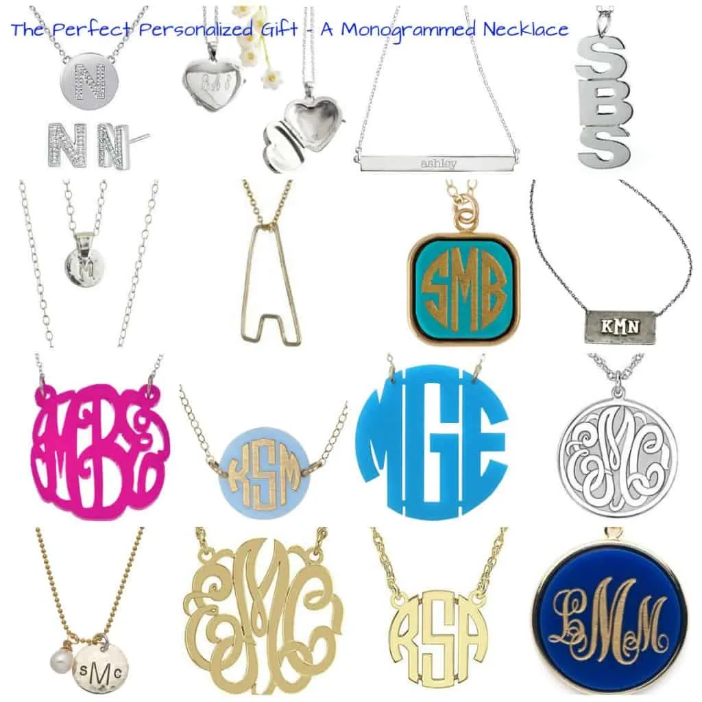 the perfect personalized gift - a monogrammed necklace - charleston crafted