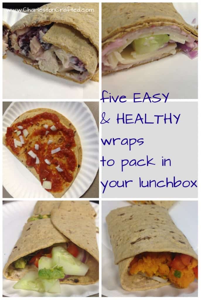 Five Easy Healthy Wraps to Pack iin your Lunchbox - Charleston Crafted