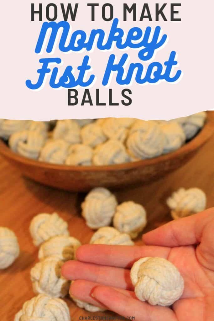 how to make monkey fist knot balls