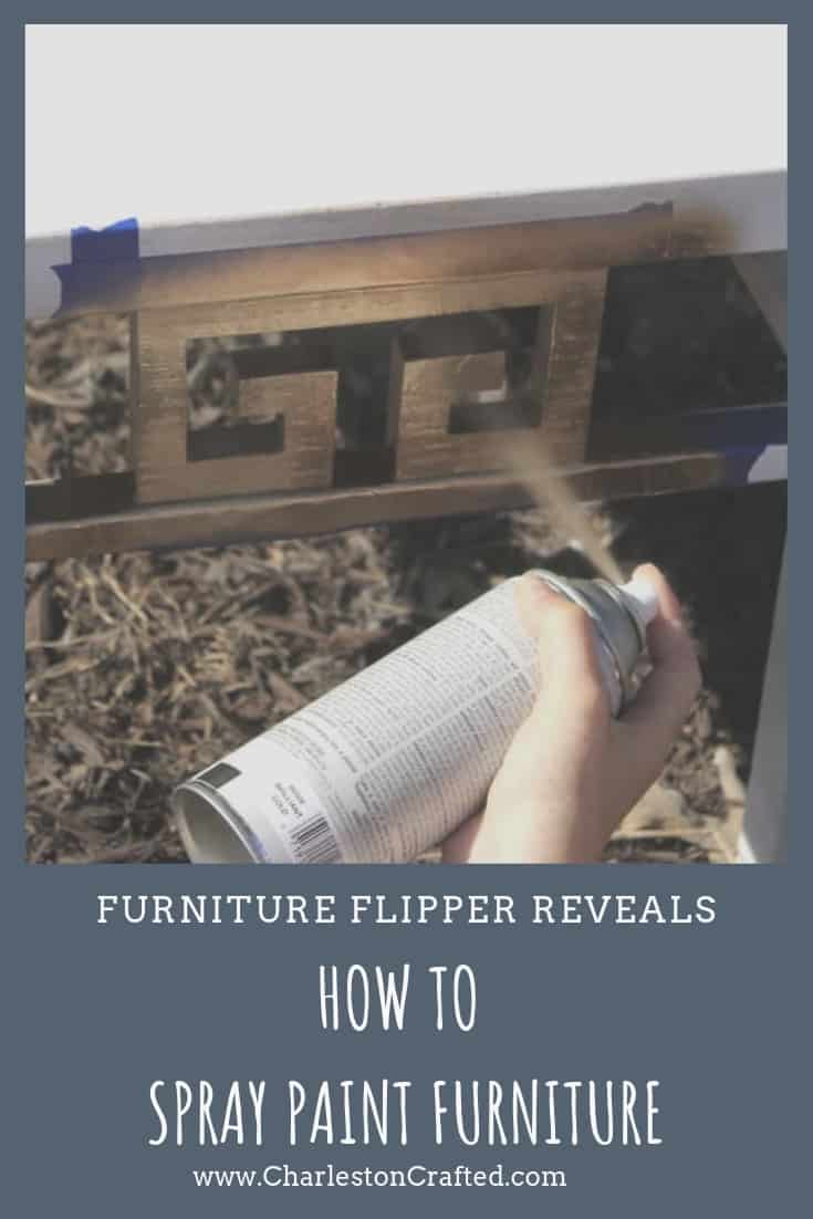 how to spray paint furniture