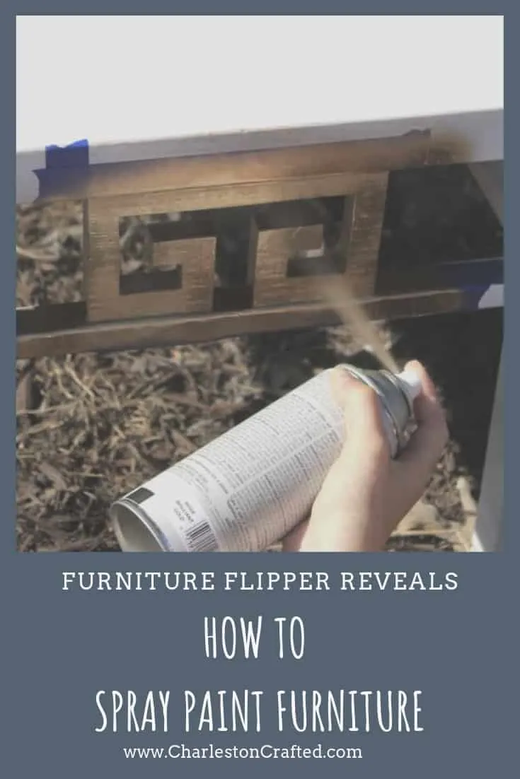 how to spray paint furniture