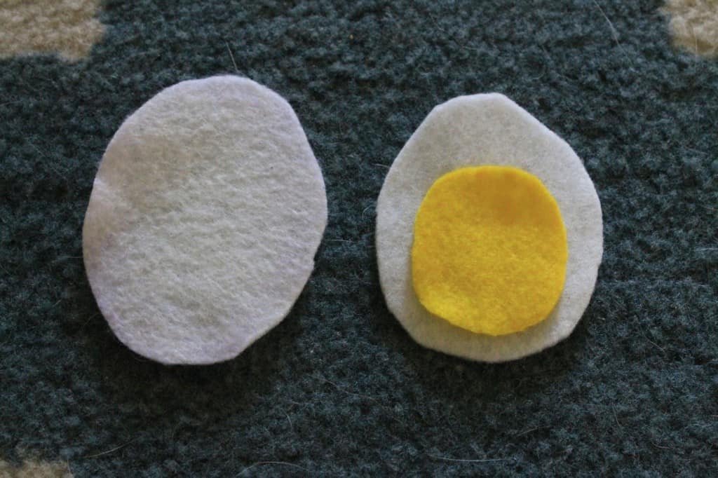 Deviled Egg Felt Ornament - Charleston Crafted