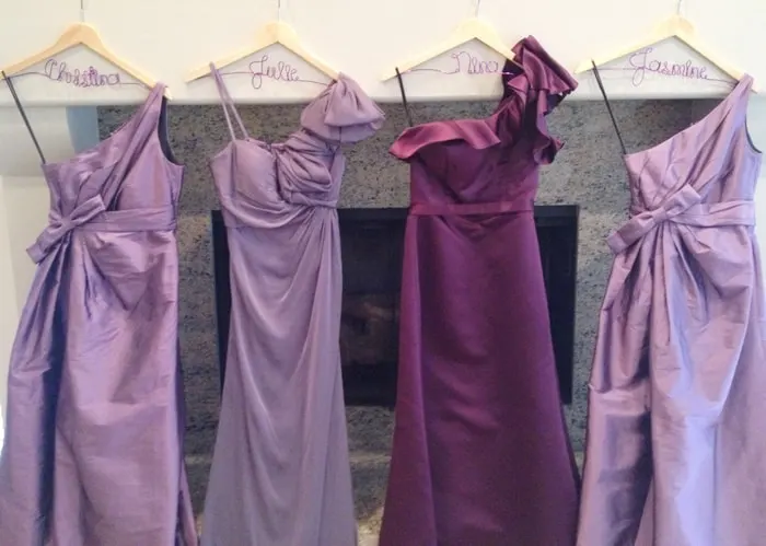 Wedding Name Dress Hangers - Charleston Crafted