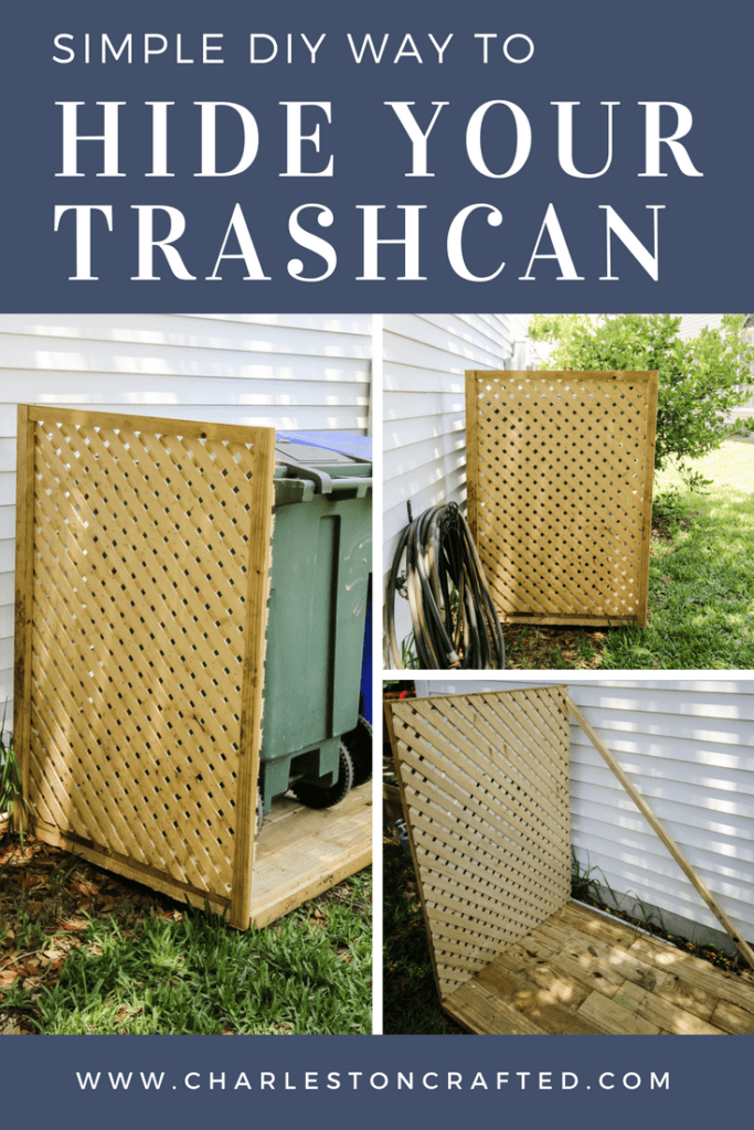 Simple DIY Way to Hide Your Trash Cans - Charleston Crafted