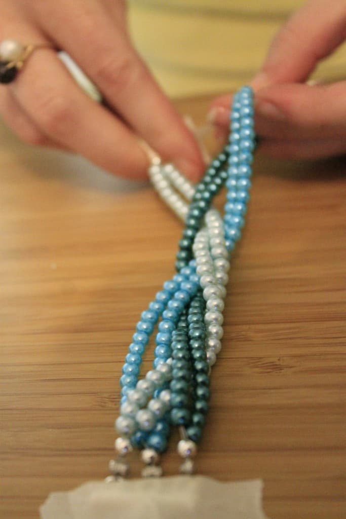 DIY Braided Pearl Bracelet Tutorial - Charleston Crafted