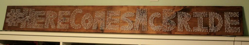 Wedding Hashtag String Art - Charleston Crafted