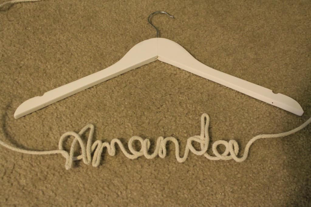 DIY Nautical Rope Bridesmaid Dress Hangers - Charleston Crafted