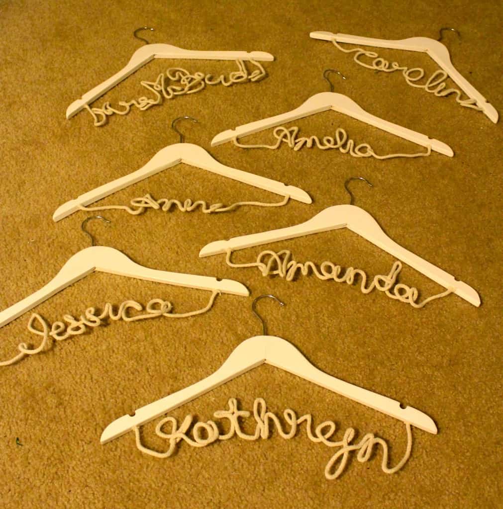 DIY Nautical Rope Bridesmaid Dress Hangers - Charleston Crafted