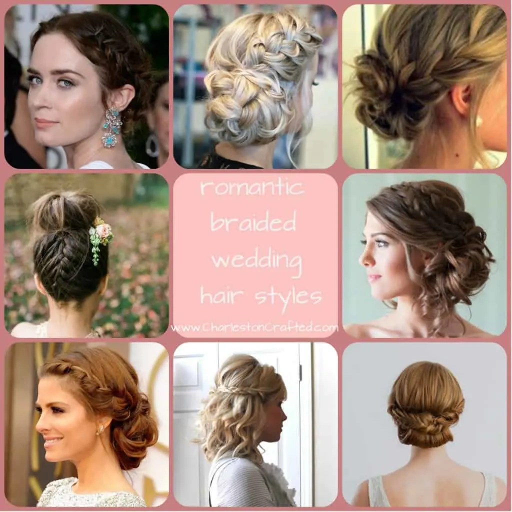Romantic braided wedding hairstyles - Charleston Crafted