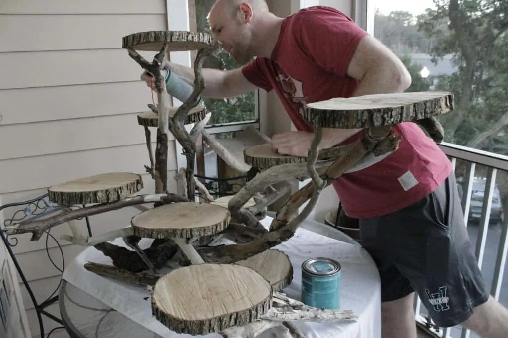 Driftwood Cupcake Display - Charleston Crafted