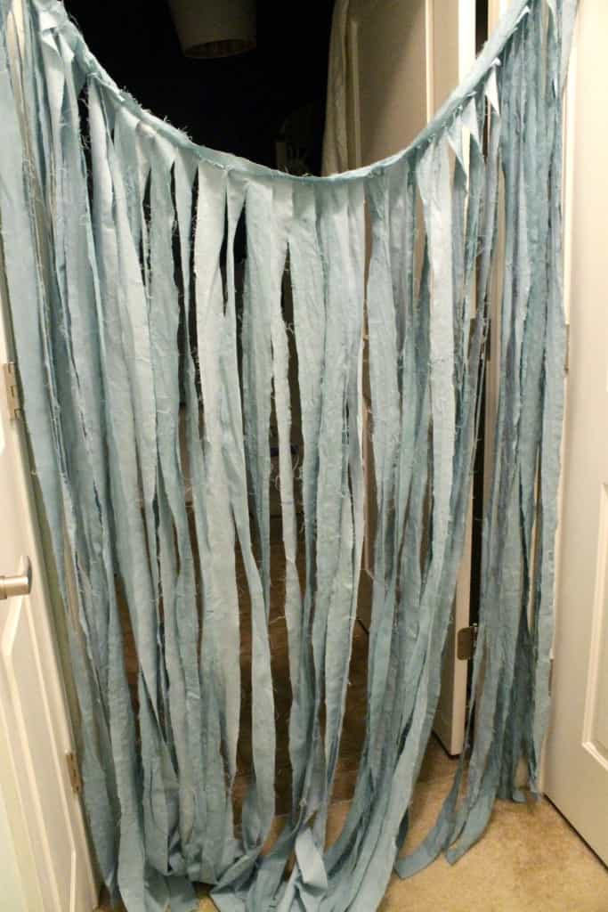 Ombre Fabric Strip Photo Booth Backdrop & Chair Decor - Charleston Crafted