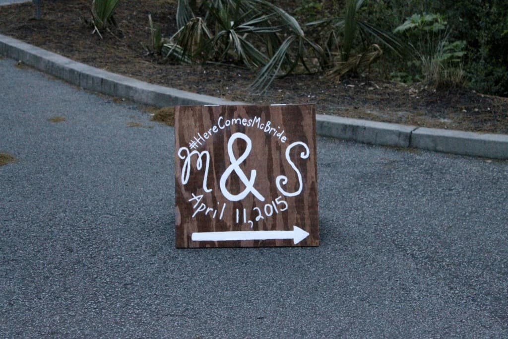 Wedding Parking Sign - Charleston Crafted