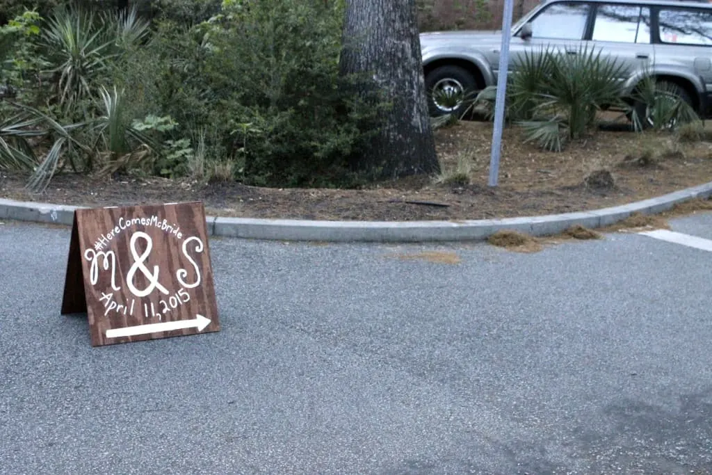 Wedding Parking Sign - Charleston Crafted