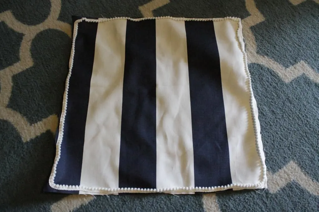 Sewing 101: Envelope Style Pillow Covers with Piping or Pom Pom Trim - Charleston Crafted