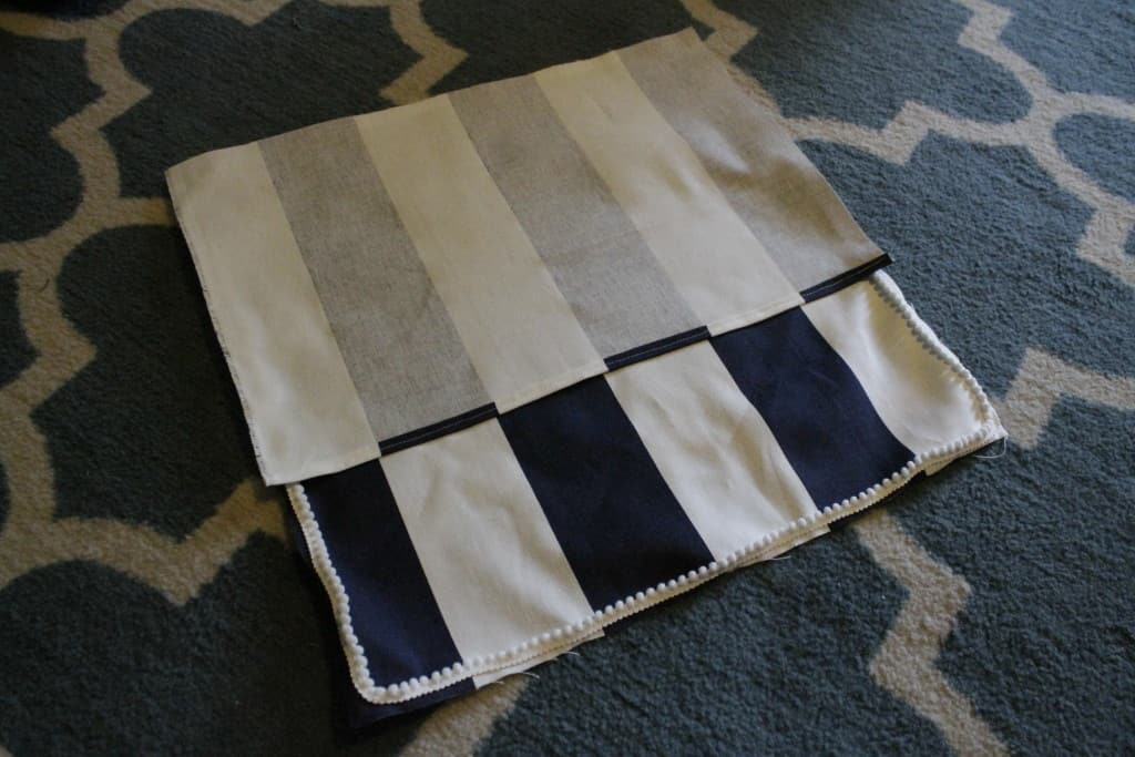 Sewing 101: Envelope Style Pillow Covers with Piping or Pom Pom Trim - Charleston Crafted