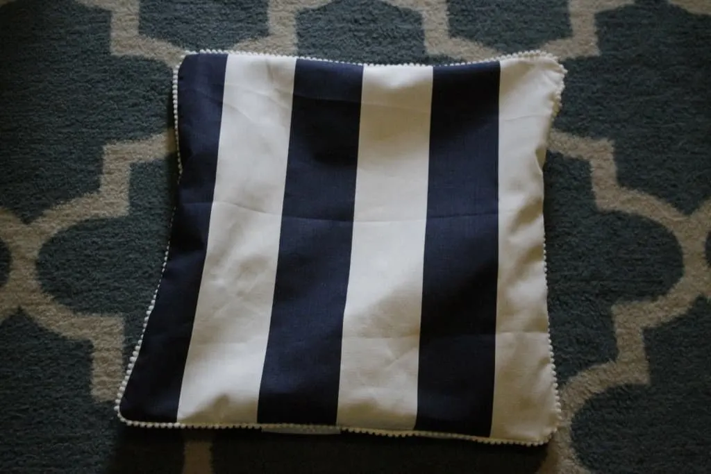 Sewing 101: Envelope Style Pillow Covers with Piping or Pom Pom Trim - Charleston Crafted