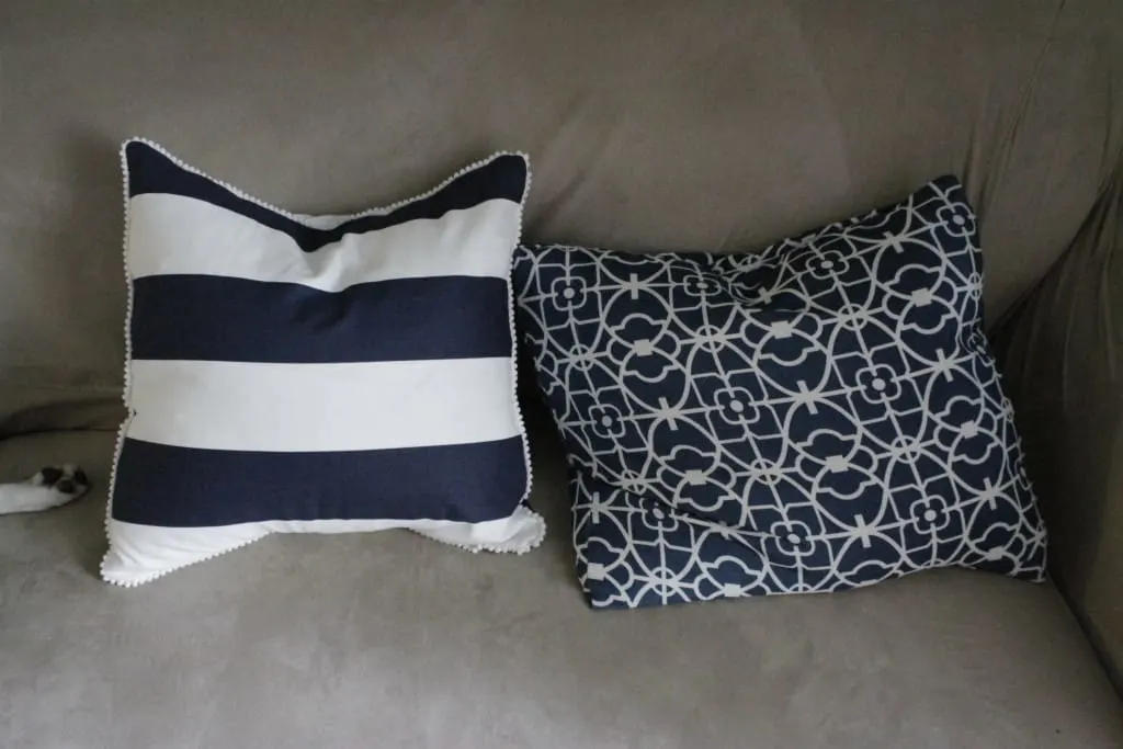 Sewing 101: Envelope Style Pillow Covers with Piping or Pom Pom Trim - Charleston Crafted