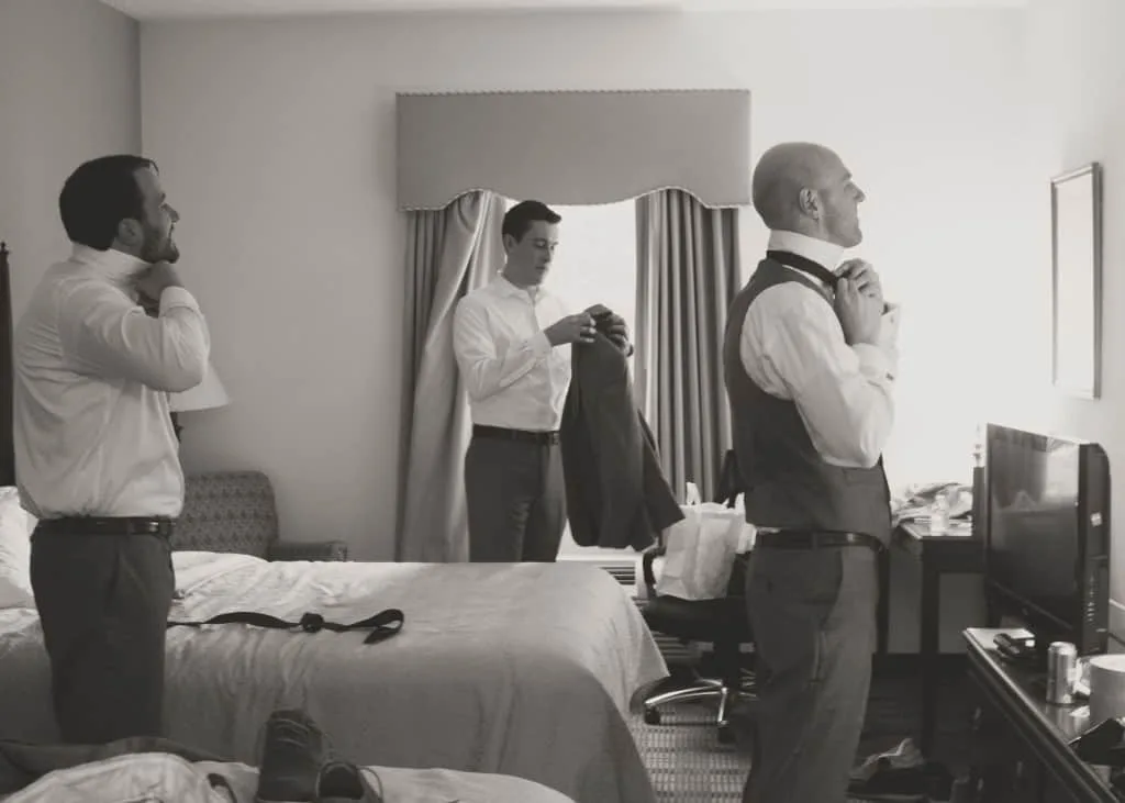 Groomsmen Getting Ready- Charleston Crafted