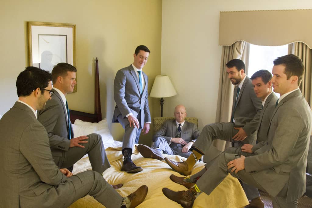 Groomsmen Getting Ready- Charleston Crafted