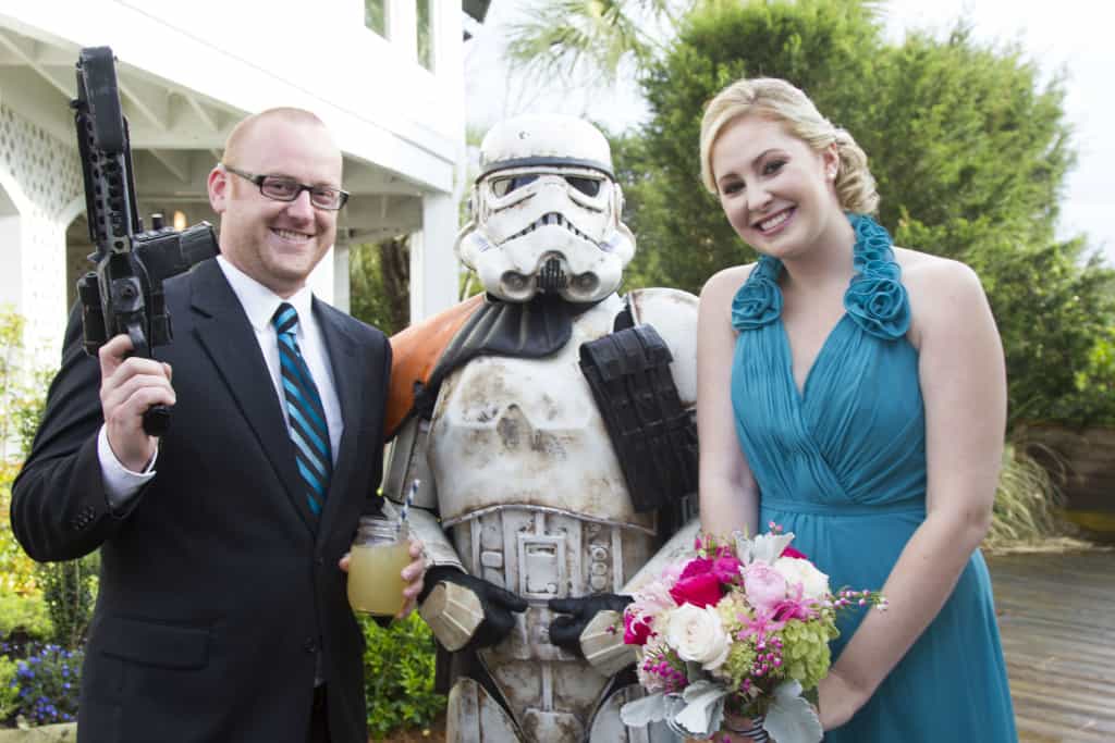 Weddign Cocktail Hour Star Wars Surprise! - Charleston Crafted