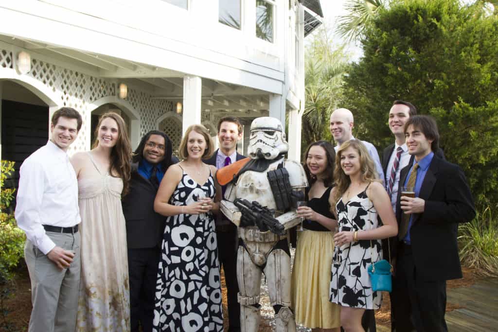 Weddign Cocktail Hour Star Wars Surprise! - Charleston Crafted