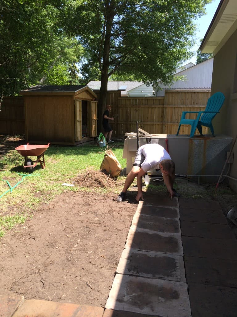 Building an Outdoor Patio - Charleston Crafted