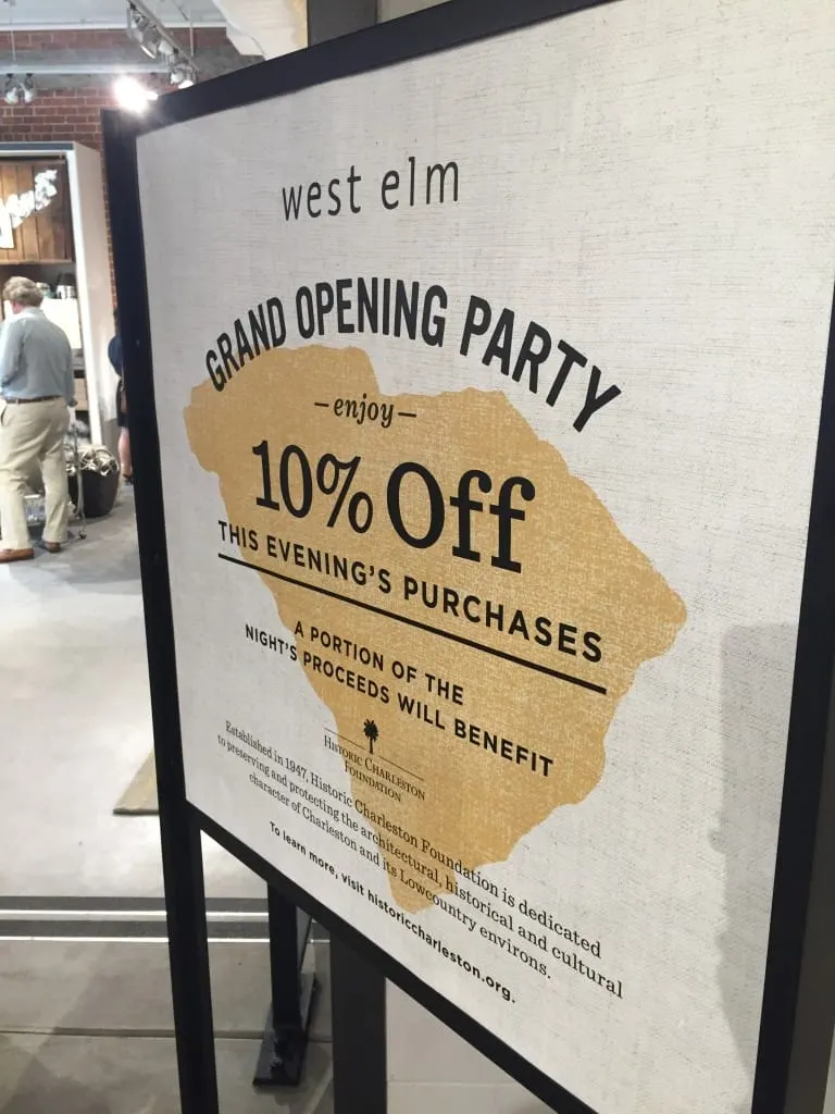 West Elm Grand Opening - Charleston Crafted