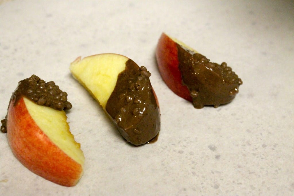 Halloween Chocolate Apple Slices - Charleston Crafted