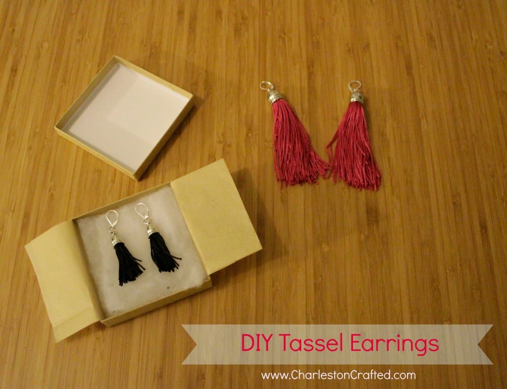 A Simple Homemade Gift Idea: DIY Tassel Earrings - Charleston Crafted