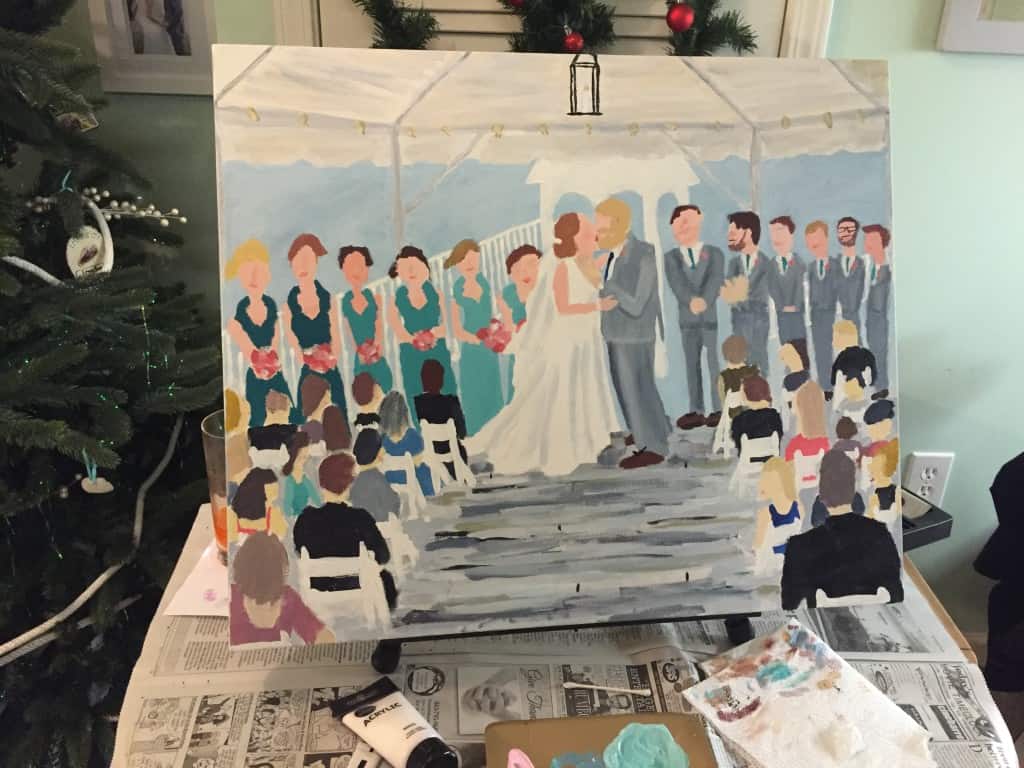 A Homemade Wedding Painting - Charleston Crafted