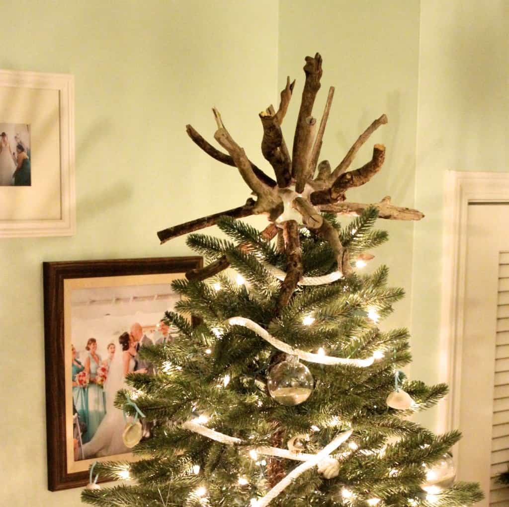 DIY Drift Wood Star Burst Tree Topper - Charleston Crafted