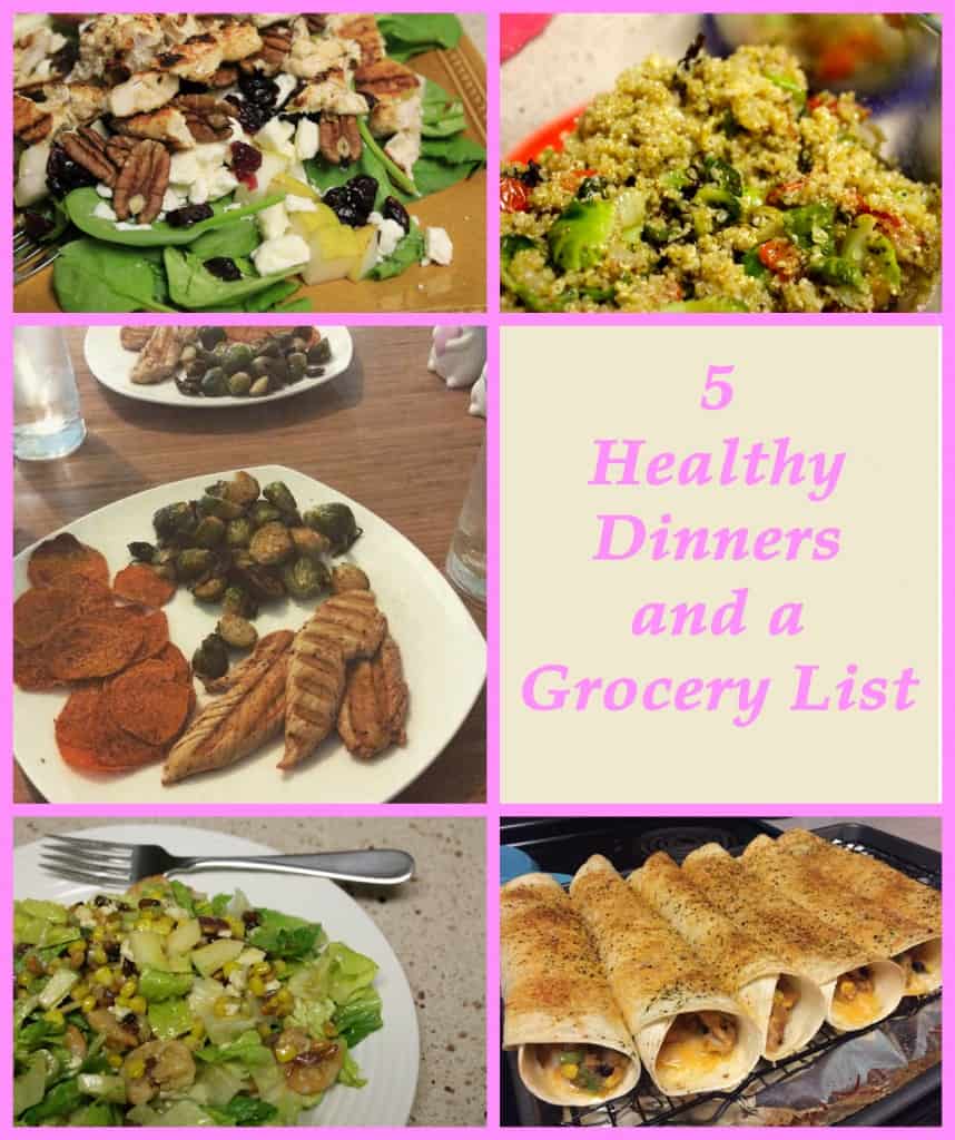 5 Healthy Dinners and a Grocery List - Charleston Crafted