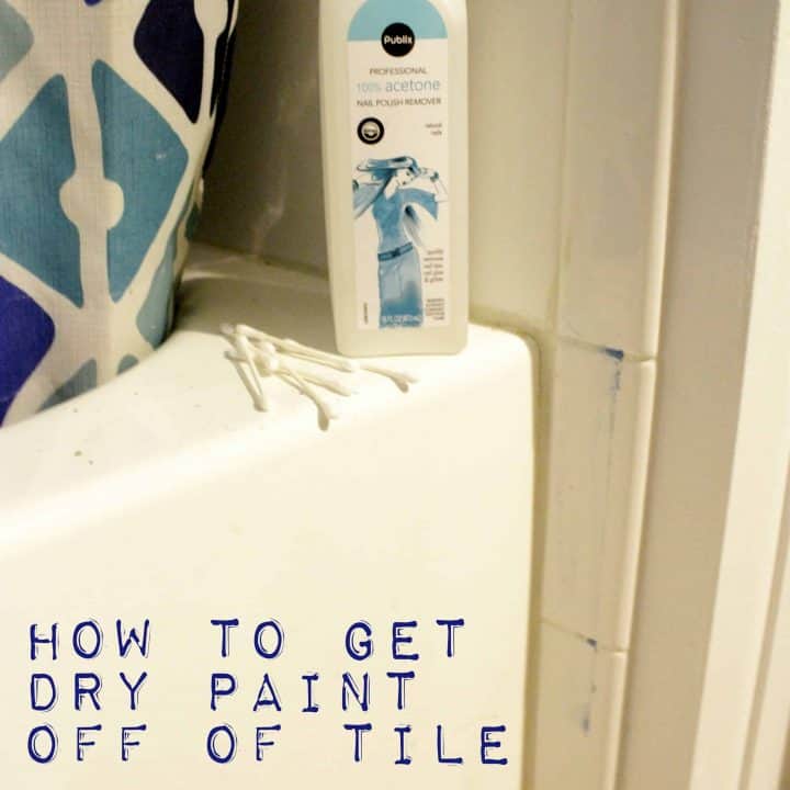 How to get Paint off of Tile