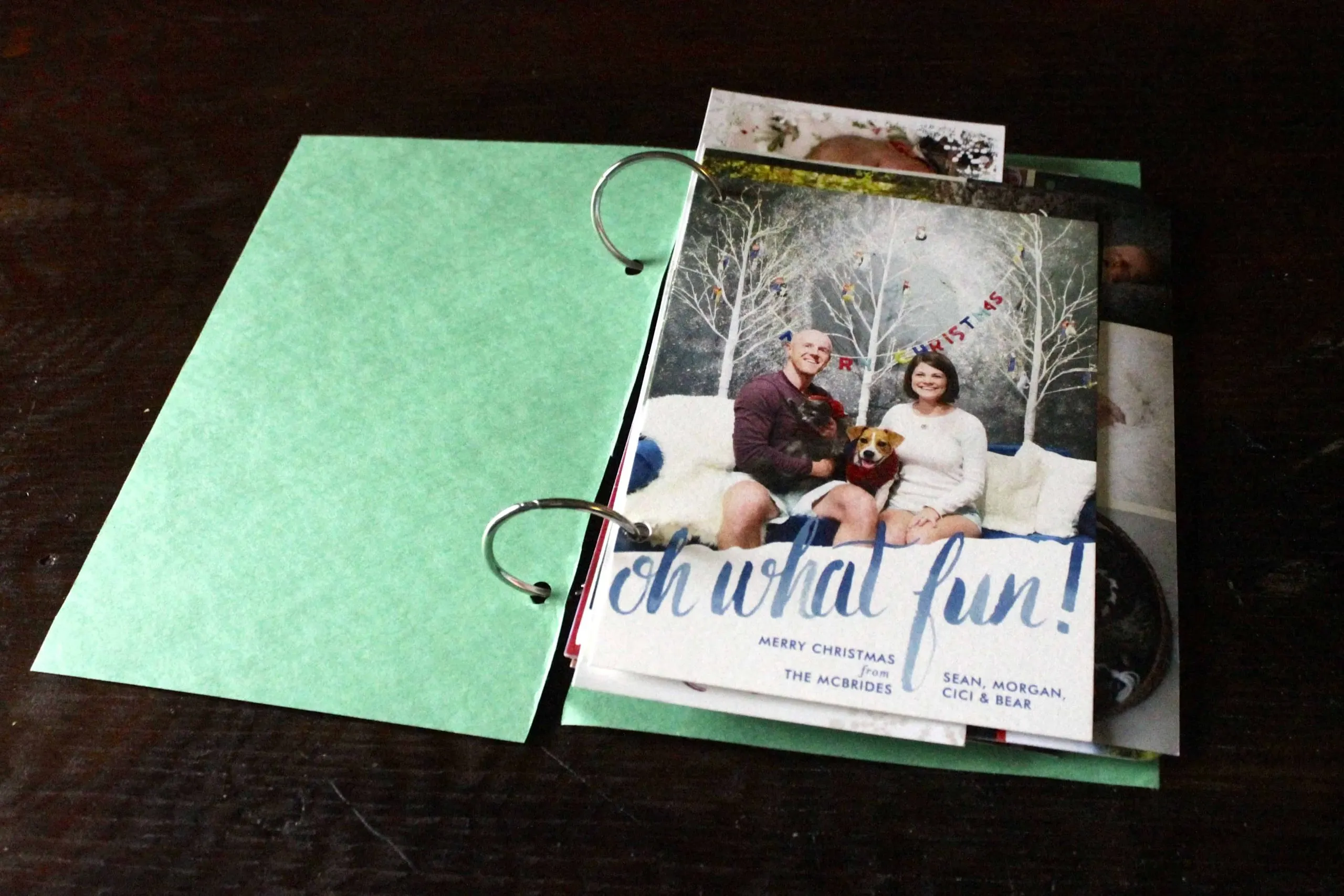 Storing Our Holiday Cards - Charleston Crafted