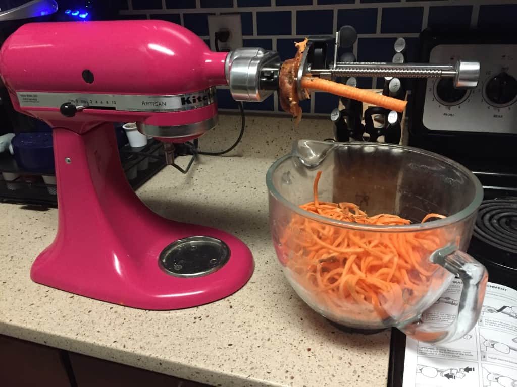 Kitchenaid cheap mixer spiralizer