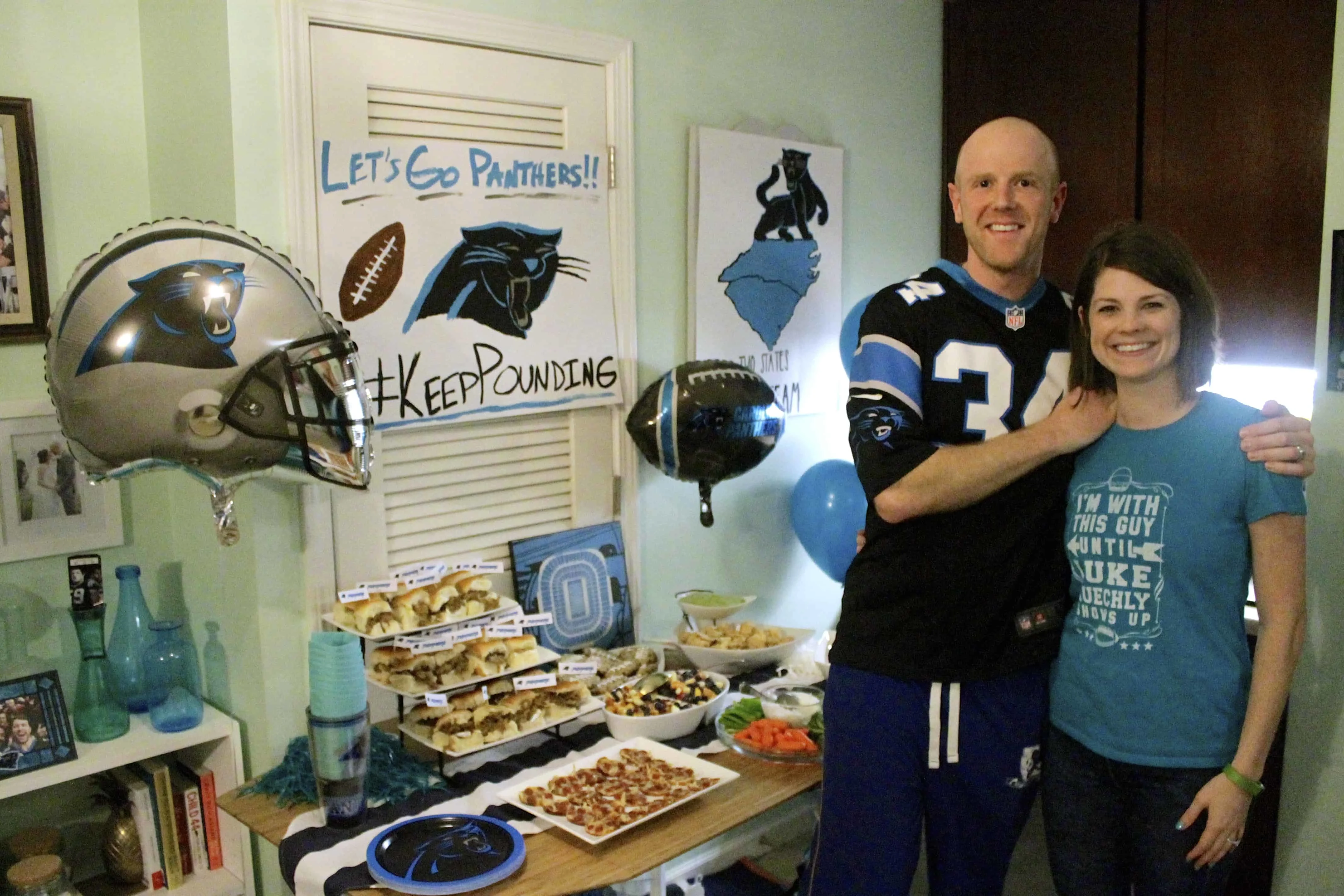 Carolina Panthers Superbowl Football Party - Charleston Crafted