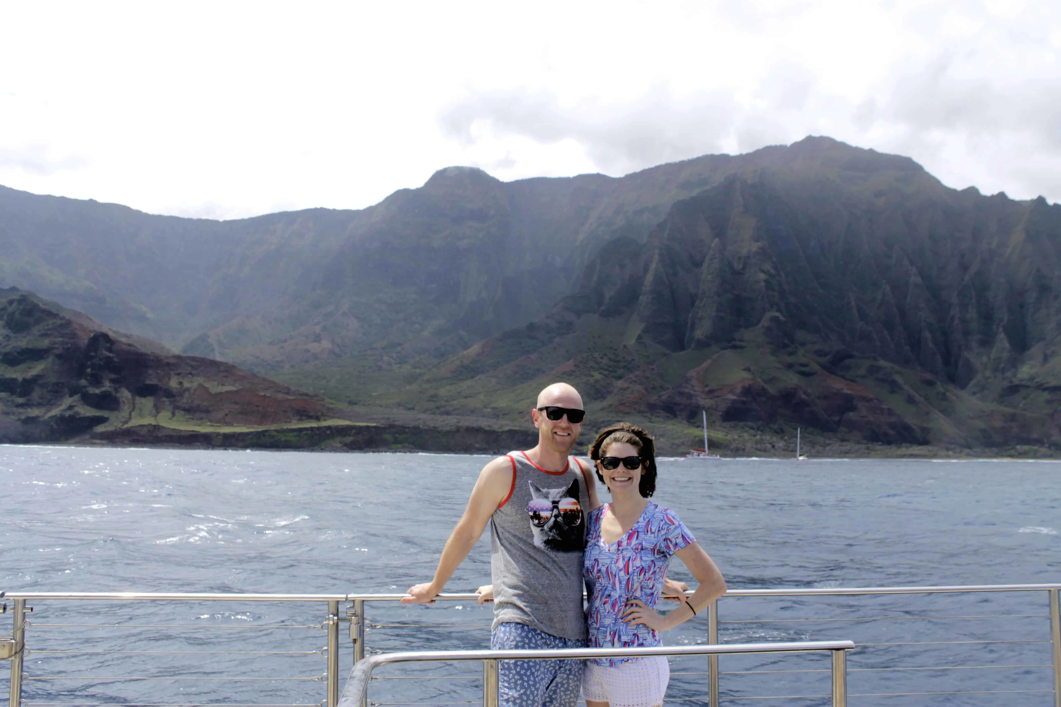 Kauai Day Four - Catamaran Sailing off the Na Pali Coast