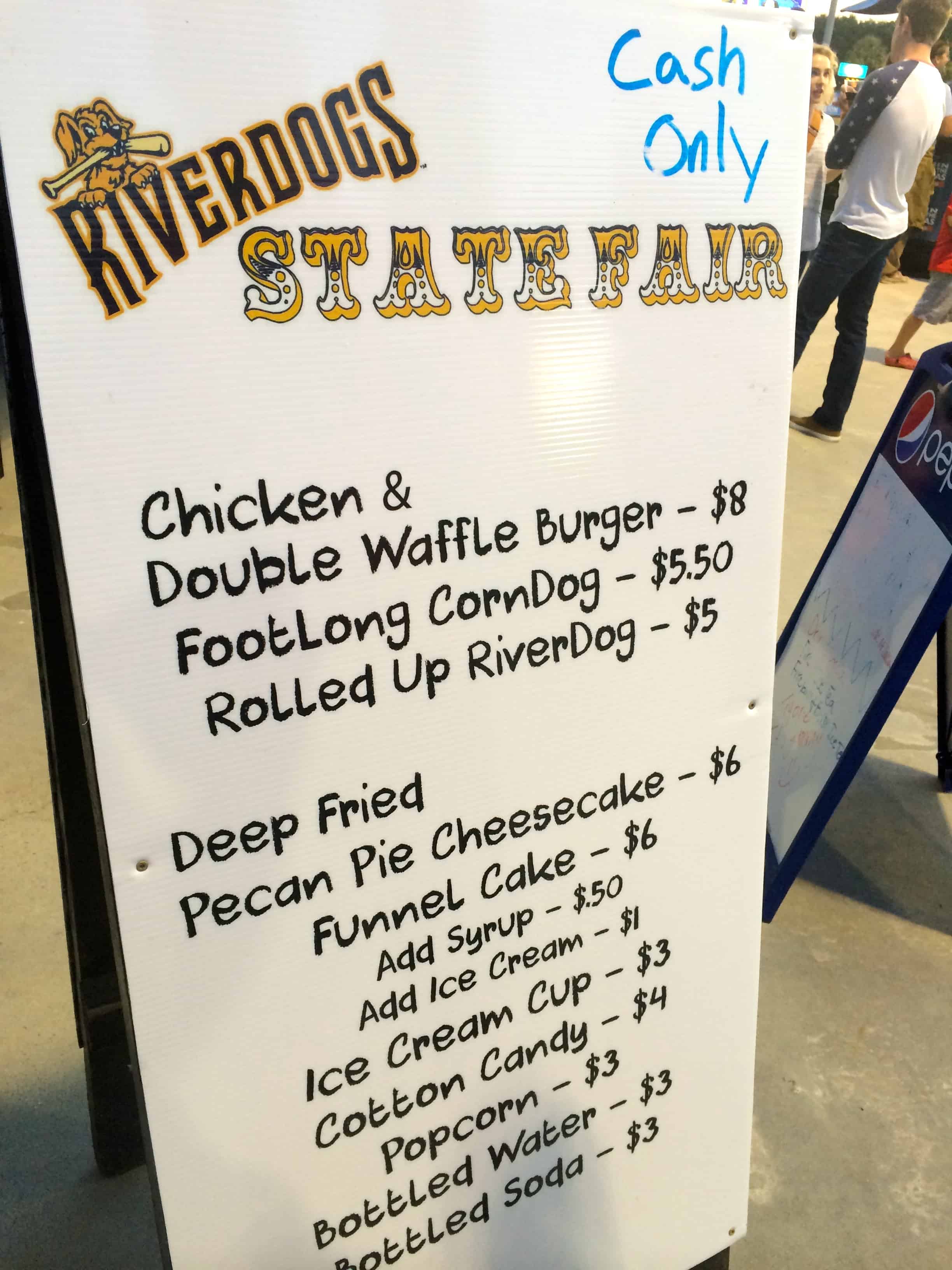New Food at the Riverdogs 2016
