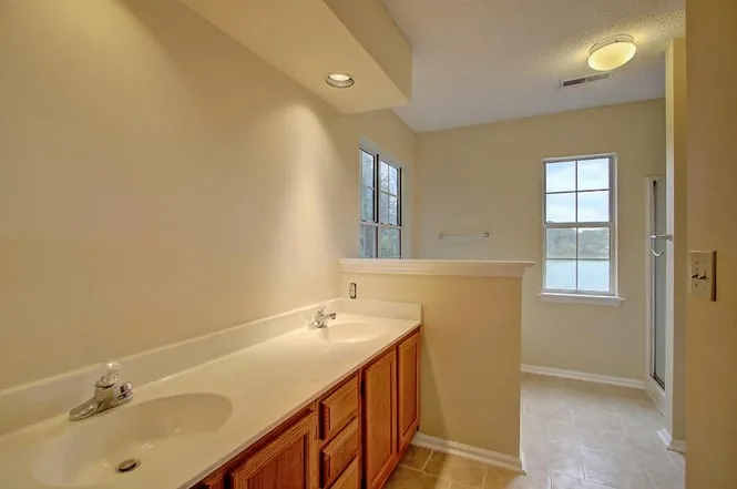 Initial master bath - charleston crafted