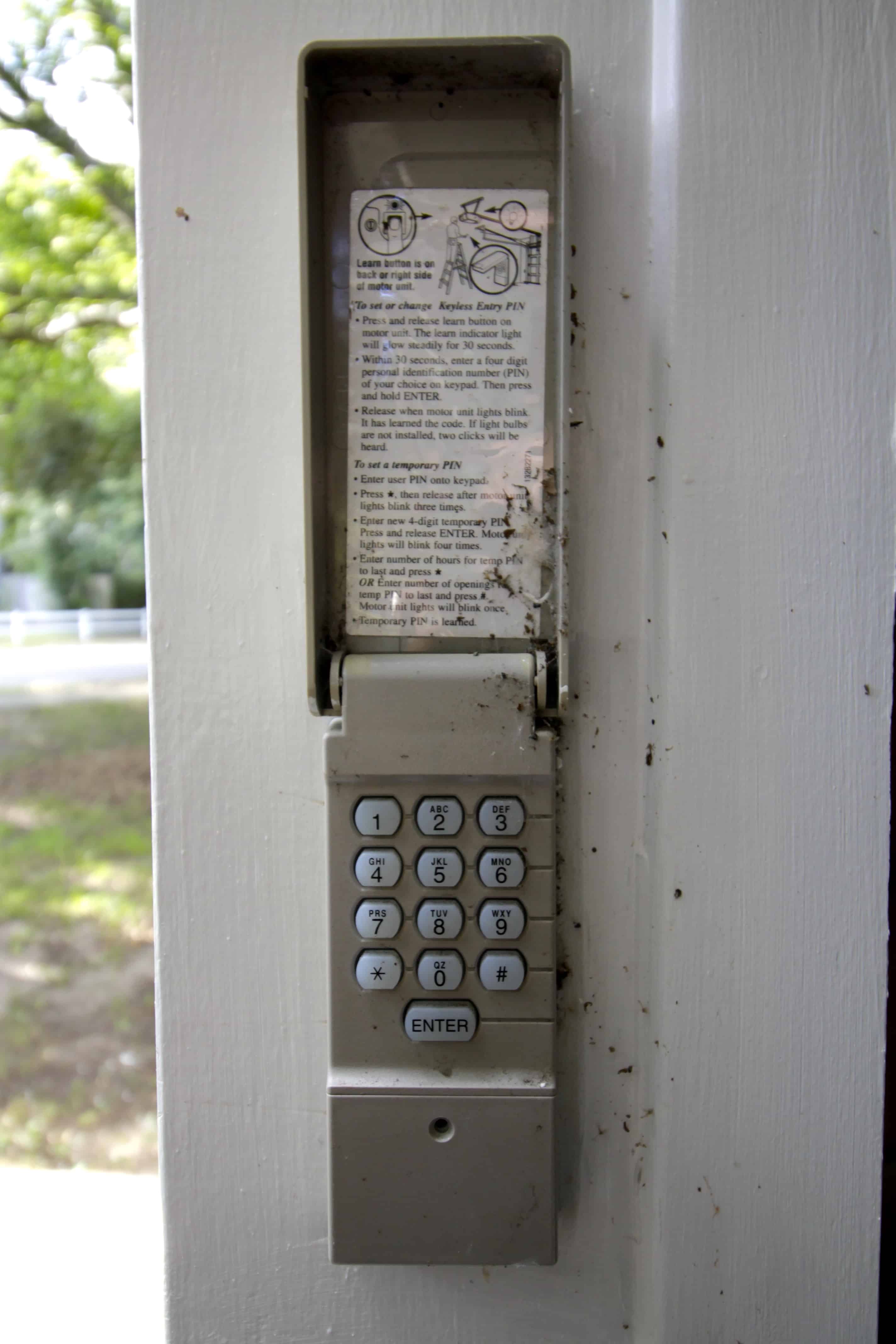 How to Replace a Garage Door Keypad