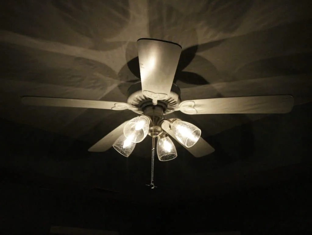Updating a Standard Ceiling Fan - Charleston Crafted