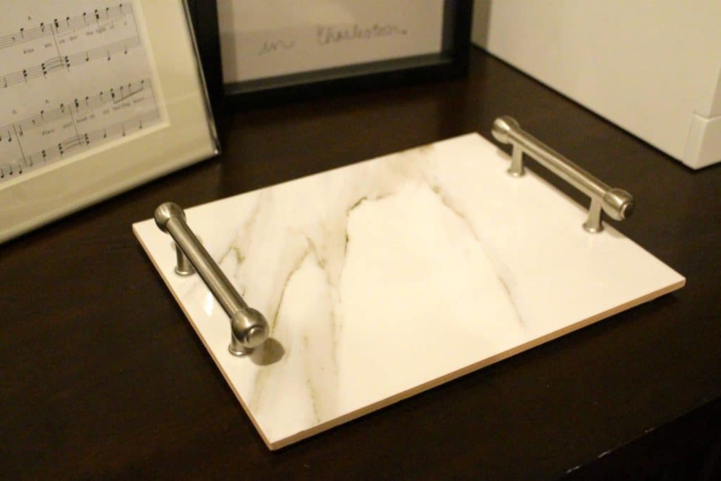 Super Simple DIY Tray From a Tile - Charleston Crafted