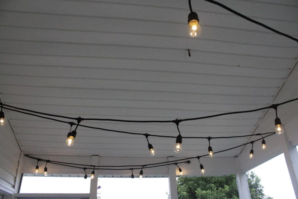 To Hang String Lights On A Screened Porch, How To Hang String Lights On Aluminum Patio Cover