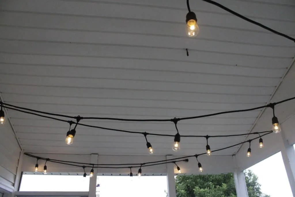 String Lights for the Screened Porch - Charleston Crafted